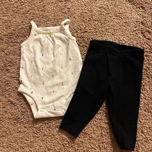 Carters Onesie and Leggings Set